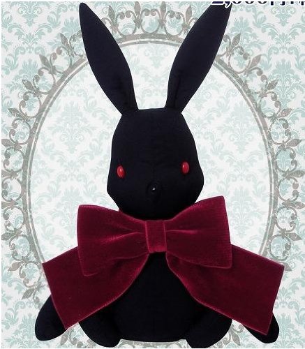 Черный кролик арт фото