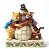 фотография Disney Traditions ~Winter Hugs~ Pooh & Tigger with snowman