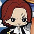 One Piece Capsule Rubber Mascot: Red-Haired Shanks