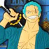 One Piece Soulful Rubber Ballchain: Roronoa Zoro