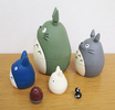 фотография Tonari no Totoro Matryoshka Doll: Totoro,  Medium Totoro, Small Totoro & Makkuro-Kurosuke