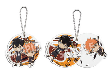 главная фотография Haikyuu!! Acrylic Slide Keychain: Shouyou Hinata & Tobio Kageyama