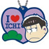 Osomatsu-san Oshi Matsu Rubber Keychain: Ichimatsu