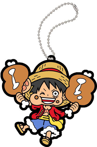 главная фотография MoguMogu ONE PIECE Umeemon wa Umee! Rubber Mascot: Monkey D. Luffy