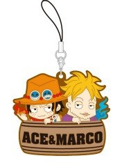главная фотография One Piece Barrel Colle Rubber Strap Collection Vol.10 ~Two Person Barrel (Ni Nin Daru)~ Hen: Portgas D. Ace and Marco  