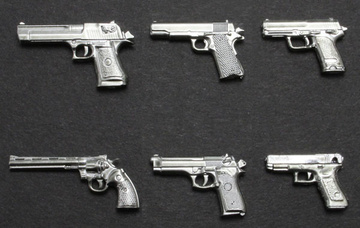 главная фотография Realistic Handgun (6 Types) Silver Coating ver.
