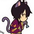 Gintama Cat Series Rubber Mascot: Shinsuke Takasugi