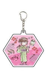 главная фотография Acrylic Keychain Kakuriyo no Yadomeshi GraffArt: Tsubaki Aoi & Chibi