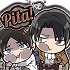 Pita! Deforme Attack on Titan Season3 Acrylic Keychain Vol.2: Eren and Levi 