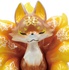 suba-mascot of Tsubomi Fox Four Seasons Mascot Ball Chain: Persimmon tea