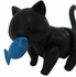 Cup Figure Magnekko Cat Mini Action Figure Vol.2: Black cat fish