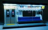 фотография Parts Models Series 1/12 Interior Model Commuting Train (Blue Sheet)