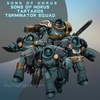 фотография JOYTOY x Warhammer: The Horus Heresy Sons of Horus Tartaros Terminator Squad: Terminator With Heavy Flamer And Chainfist