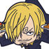 One Piece Tsumamare Pinched Keychain: Sanji