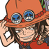 One Piece Tsumamare Pinched Keychain: Portgas D. Ace