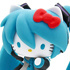 Mascot Key Chain Hello Kitty & Vocaloid: Hello Kitty Hatsune Miku A Ver.