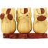 Nyanko-sensei style wood carving collection: Nyanko-sensei Puss sees nothing, Puss hears nothing, Puss tells nothing ver.