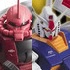 HCM Pro 01-01 RX-78-2 Gundam VS 07-01 MS-06S Zaku II