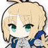 Fate/Stay Night [Unlimited Blade Works] Trading Rubber Strap: Saber Ver.A