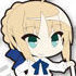 Fate/Stay Night [Unlimited Blade Works] Trading Rubber Strap: Saber Ver.B