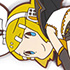 Vocaloid Tsumamare Pinched Keychain: Kagamine Rin
