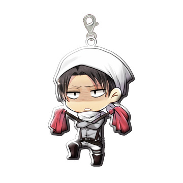 главная фотография Doujin Goods Shingeki no Kyojin Metal Charm: Levi Cleaning ver. 2