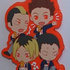 Ichiban Kuji Haikyuu!! ~ Gekitou Zenryoku! Kyuusoku Zenryoku! ~: Fukunaga Shouhei, Inuoka Sou, Kozume Kenma, Yamamoto Taketora Rubber Mascot