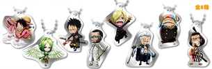 фотография One Piece Log Memories Plate Keychain: Franky, Tony Tony Chopper