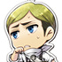 Doujin Goods Shingeki no Kyojin Metal Charm: Erwin Smith Cleaning ver.