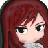 Fairy Tail SD PVC Keychain: Erza Scarlet