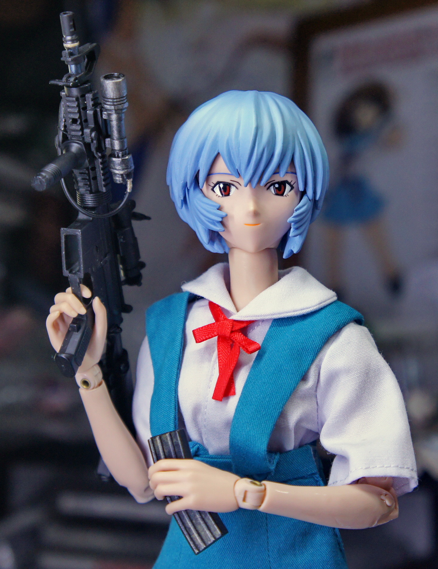 Отмеченные фигурки: Real Action Heroes No.303 Ayanami Rei School Uniform Ve...