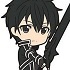 Pic-Lil! Sword Art Online II Trading Rubber Strap Kirito Collection: Kirito black swordsman ver.