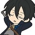 Pic-Lil! Sword Art Online II Trading Rubber Strap Kirito Collection: Kirito napping ver.