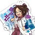 Shingeki! Kyojin Chuugakkou Acrylic Keychain: Hange Zoe