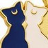 Bishoujo Senshi Sailor Moon Stained Charm: Artemis & Luna