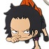 ONE PIECE Tsumamare Pinched Keychain: Ace (Early Childhood Ver.)
