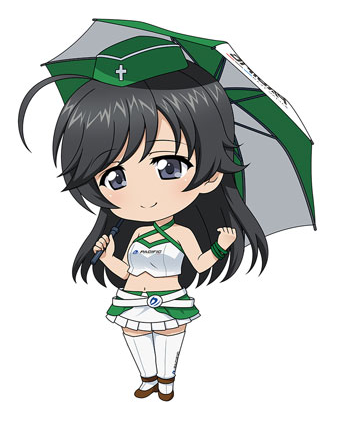 главная фотография Girls und Panzer 2015 Race Queen ver. Rubber Strap: Hana Isuzu