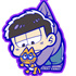 Osomatsu-san Pinched Keychain: Ichimatsu