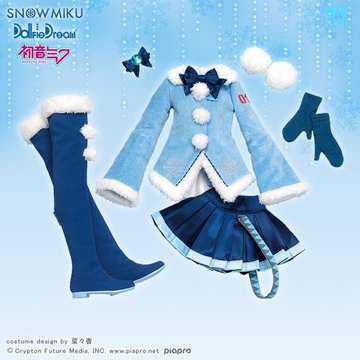 главная фотография Dollfie Dream Snow Miku Outfit Set: Fluffy Coat
