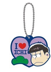 главная фотография Osomatsu-san Oshi Matsu Rubber Keychain: Ichimatsu