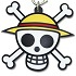 Straw Hat Jolly Roger Keychain