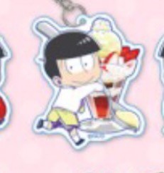 главная фотография Osomatsu-san x Animate Cafe in Akihabara & Okasanipponbashi & Sendai & Okayama Acrylic Keychain: Jyushimatsu