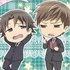 Junjou Romantica 3 Acrylic Keychain: Isaka Ryuuichiro & Asahina Kaoru