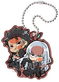 главная фотография Katekyou Hitman Reborn! Pita! Deforme Acrylic Keychain: Xanxus & Superbi Squalo