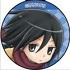 Shingeki! Kyojin Chuugakkou Can Badge Strap: Mikasa Ackerman