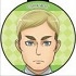 Shingeki! Kyojin Chuugakkou Can Badge Strap: Erwin Smith