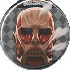 Shingeki! Kyojin Chuugakkou Can Badge Strap: Colossal Titan