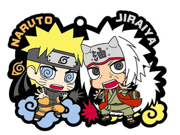 главная фотография NARUTO Shippuden Oshiego no Ore-tachi datte bayo! Rubber Mascot Buddy Colle: Uzumaki Naruto & Jiraiya