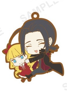 главная фотография Bungo Stray Dogs PitaColle Rubber Strap BLACK: Ougai Mori