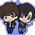 Detective Conan ChokoKawa Twin Rubber Strap: Matsuda Jinpei and Hagiwara Kenji